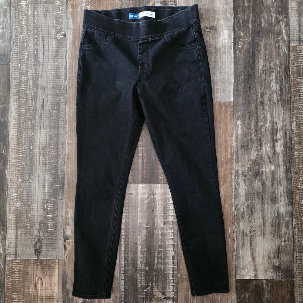 Old Navy Black Midrise Adjustable Waist Jeggings Women's Size 12